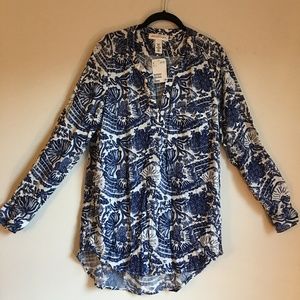 H&M Blue/White Top